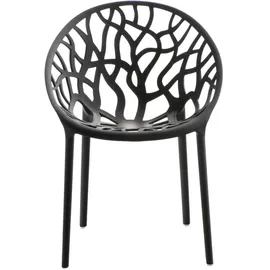 CLP Hope Stapelstuhl 59 x 60 x 80 cm schwarz 2 St.