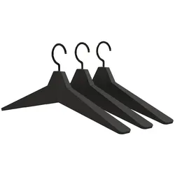 Frost Unu 4 Kleiderbügel 3er-Set schwarz