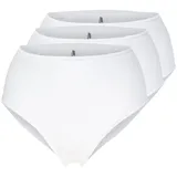 Pompadour Damen Taillenslip 3er Pack 46, Weiss (PO-0060)