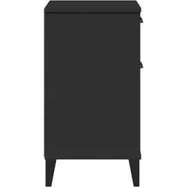 vidaXL Nachttisch VIKEN Schwarz