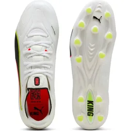 Puma King 20 Ultimate AG/FG Herren PUMA White/Glowing Red/Yellow Alert 42