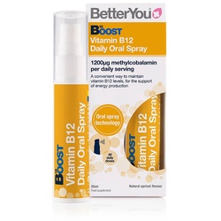 BetterYou Boost Vitamin B12 Oral Spray - Mundspray mit Vitamin B12 (25 ml, Natürliche Aprikose)