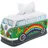 BRISA VW Collection - Volkswagen Neopren Kosmetik-Servietten-Spender-Papier-Taschentuch-Tissue-Box fürs Bad im T1 Bulli Bus Design (Peace/Grün)