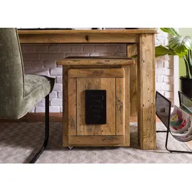 MASSIVMOEBEL24.DE Railway Rollcontainer 50x50x60 natur