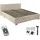 Tectake Polsterbett 180 x 200 cm Sand