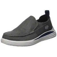 Skechers Herren Bewährt Ever Flacher Slipper, Charcoal Washed Canvas, 44 EU - 44 EU