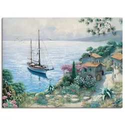 Artland Wandbild »Die Bucht«, Boote & Schiffe, (1 St.), als Leinwandbild, Wandaufkleber in verschied. Größen Artland Farbe Bild(er): grün