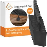 Preiswert & Gut Sandsack 8 Stück 0,18 x 0,05 m UV-beständig