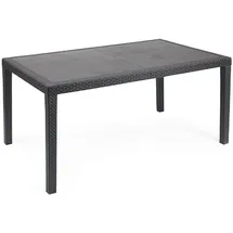 PROGARDEN Prince Gartentisch 150 x 90 x 72 cm anthrazit