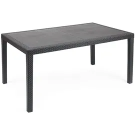 PROGARDEN Prince Gartentisch 150 x 90 x 72 cm anthrazit