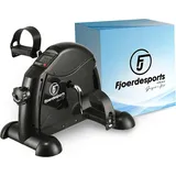 Fjoerdesports Mini-Heimtrainer, Arm- und Beintrainer, Bewegungstrainer, 2 in 1, mit Trainingsdisplay, Hometrainer, verschiedene Widerstandsstufen, ... - Schwarz