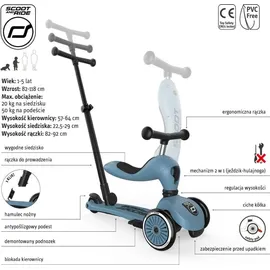 Scoot and Ride Highwaykick 1 Push and Go Steel