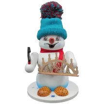 Schweda Räuchermännchen - Schneemann Weiß Mittel - Schwibbogenverkäufer