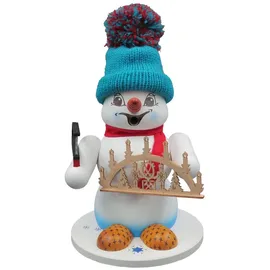 Schweda Räuchermännchen - Schneemann Weiß Mittel - Schwibbogenverkäufer