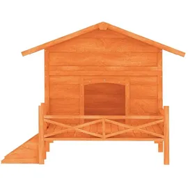 vidaXL Hundehütte 159 x 120 x 88,5 cm Holz Braun