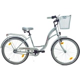 T&Y Trade 24 Zoll Kinder Mädchen City Fahrrad Bike Rad Nexus Nabenschaltung STVO Beleuchtung Reflex Weiß Weiss 3 Gang