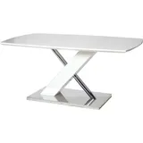 CasaDolce Esszimmertisch CARLOS, 160x90x76 cm, weiß hochglanz, - Weiß