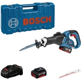 Bosch Professional 18V System Akku Säbelsäge GSA 18V-32 (inkl. 2x5.0 Ah Akku, Schnellladegerät GAL 1880 CV, im Werkzeugkoffer)