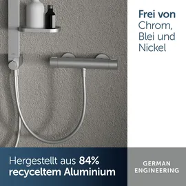Ideal Standard Alu+ Brausethermostat Aufputz DN 15 Silber BD582SI