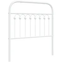 VidaXL Kopfteil Metall Weiß 90 cm