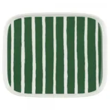 Marimekko Oiva Piccolo Dessertteller 15 x 12 cm weiß/grün