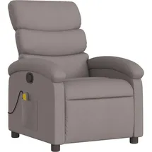 vidaXL Massagesessel Taupe Stoff