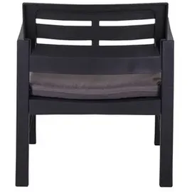 PROGARDEN Lounge-Set Java 4-teilig Anthrazit