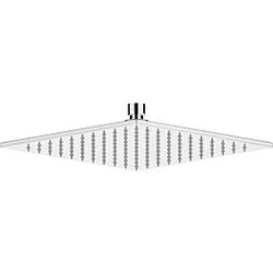 Keuco Kopfbrause Universal 59986010202 chrom-finish (Edelstahl poliert) 250x250mm, eckig