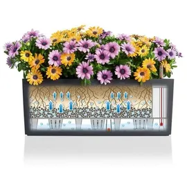 LECHUZA Balconera Cottage 50 Komplettset 50 x 19 x 19 cm mokka