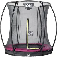 EXIT TOYS Silhouette Bodentrampolin 183 cm inkl. Sicherheitsnetz rosa