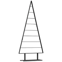 VidaXL Metall Weihnachtsbaum mit Ständer Schwarz 180 cm Stahl