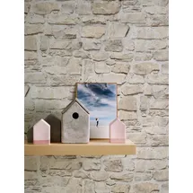 A.S. Création Vliestapete mit Steinmotiv Naturstein 0,53 x 10,05 m Beige, Creme – Stein Tapete Made in Germany – 363703