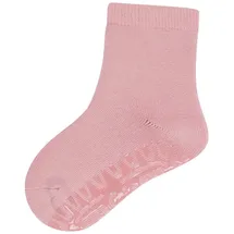 Sterntaler Fli Fli SOFT uni - Mädchen Fliesen Flitzer einfarbig - warme Stoppersocken Baby mit Innenfrottee - elastische Baby und Kinder Strümpfe mit Anti-Rutsch-Sohle, mattrosa, Größe 24 - 24