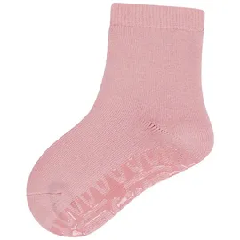 Sterntaler Fli Fli SOFT uni - Mädchen Fliesen Flitzer einfarbig - warme Stoppersocken Baby mit Innenfrottee - elastische Baby und Kinder Strümpfe mit Anti-Rutsch-Sohle, mattrosa, Größe 24 - 24