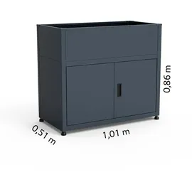KGT UrbanGrow M-Space 101 x 51 x 86 cm Anthrazit-grau