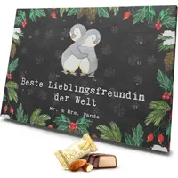 Mr. & Mrs. Panda Marzipan Adventskalender Pinguin Beste Lieblingsfreundin der Welt - Schwarz - Geschenk, Geburtstag, Lieblingsmensch, Lieblings Men... - Schwarz