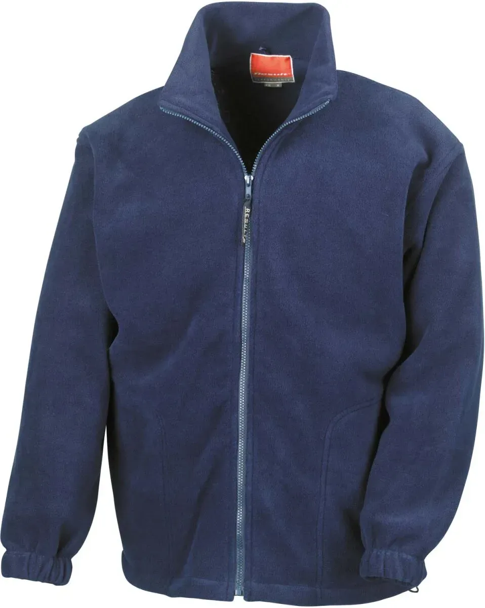 Result Herren Schwere Fleece Jacke Sweatjacke R036X navy 3XL