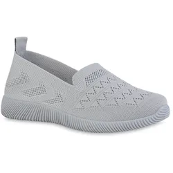 Damen Slip Ons in Grau