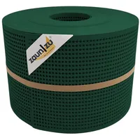 zaunzu® zaun|zu Rille Gelocht 30 Prozent PP Streifen Grün 50m
