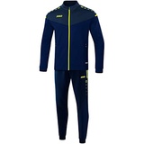 Jako Unisex Kinder Champ 2.0 Trainingsanzug Polyester, marine/darkblue/Neongelb, 164