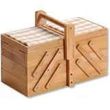 KESPER Nähkästchen braun Bambus, Aufbewahrungsboxen, FSC®-zertifizierter