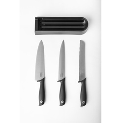 Brabantia TASTY+ Schubladenmesserblock inkl. Messer, 4-teilig, Schubladenmesseraufbewahrungsbox inklusive 3 qualitativ hochwertige Messer, 1 Set