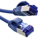 InLine InLine® Patchkabel Slim, Cat.6A, S/FTP, TPE (LSZH) flexibel, PoE, blau, 3m