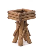 DESIGN DELIGHTS Blumenständer Twist 25 x 42 x 25 cm Beige