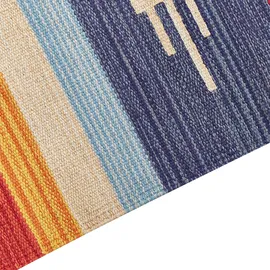 Beliani Teppich Kamaris Bunt 140 x 200 cm Baumwolle Kelim