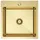 OEM Einzelbecken-Spüle 460 x 450 mm Gold PVD-Beschichtung Handbetätigung