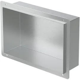 luxebath Duschnische Edelstahl 30 x 20 x 10 cm