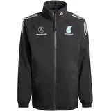 adidas MERCEDES - AMG PETRONAS FORMULA ONE TEAM MECHANICS RAIN JACKET schwarz/Reflective Silver 2XL