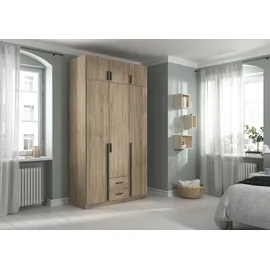 Rauch Wäscheschrank GAMMA 136 x 248 x 57 cm Eiche sonoma