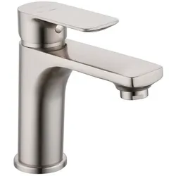 WELLWATER Waschtisch-Einhebelmischer »Bozen«, Höhe: 152,4 mm, Messing/Zink, nickel - silberfarben